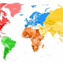 Mapy světadílů
