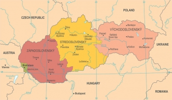  Magnetická mapa Slovenska, detailní, barevná