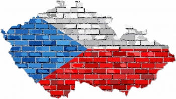  Magnetická mapa České republiky, ilustrovaná, barevná