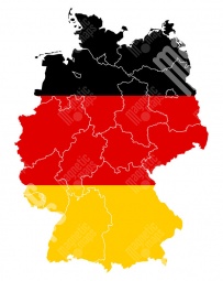  Magnetická mapa Německa, ilustrovaná, barevná