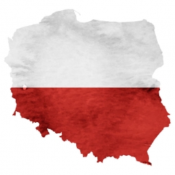  Magnetická mapa Polska, ilustrovaná, barevná