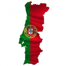  Magnetická mapa Portugalska, ilustrovaná, barevná