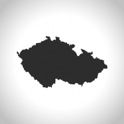  Magnetická mapa České republiky, ilustrovaná, šedá