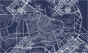  Magnetická mapa Amsterdamu, ilustrovaná, modrá