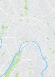  Magnetická mapa Moskvy, ilustrovaná, barevná