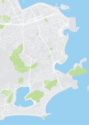  Magnetická mapa Rio de Janeira, ilustrovaná, barevná