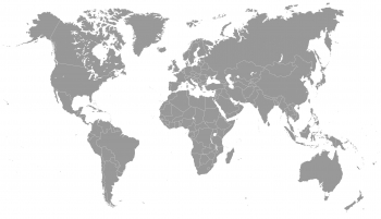  Magnetická mapa Světa, ilustrovaná, šedá