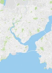  Magnetická mapa Istanbulu, ilustrovaná, barevná