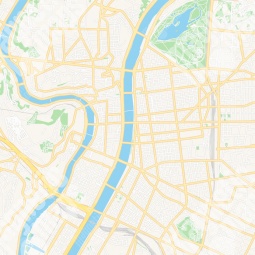  Magnetická mapa Lyonu, ilustrovaná, barevná